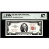 Image 1 : 1963 $2 Legal Tender Note Fr.1513 PMG Superb Gem Uncirculated 67EPQ