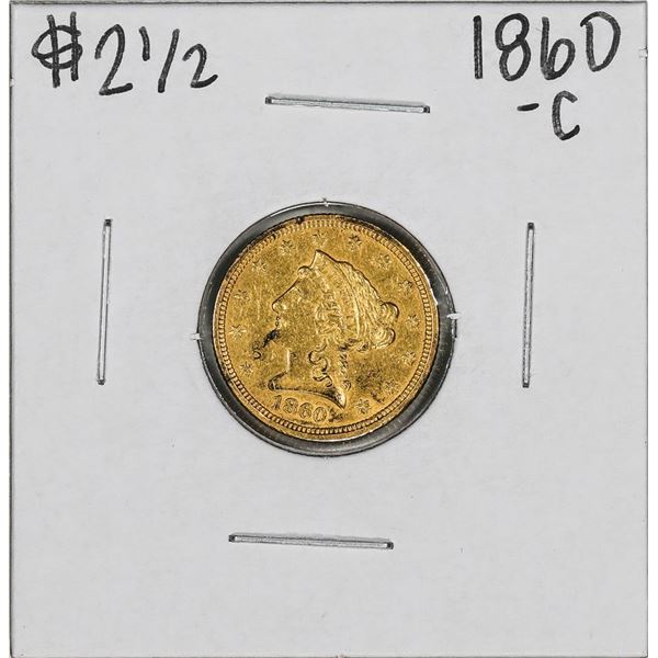 1860-C $2 1/2 Classic Head Quarter Eagle Gold Coin