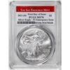 Image 1 : 2021-(S) Type 1 $1 American Silver Eagle Coin PCGS MS70 First Day of Issue Emergency
