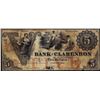 Image 1 : 1855 $5 Bank of Clarendon Fayetteville, NC Obsolete Note