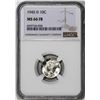 Image 1 : 1945-D Mercury Dime Coin NGC MS66FB