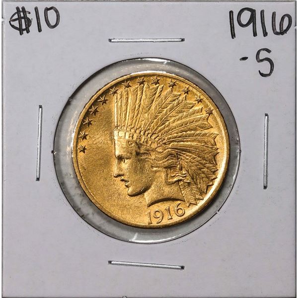 1916-S $10 Indian Head Eagle Gold Coin