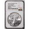 Image 1 : 2021(P) Type 1 $1 American Silver Eagle Coin NGC MS70 Struck at Philadelphia