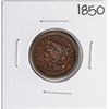 Image 1 : 1850 Braided Hair Half Cent Coin