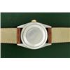Image 8 : Rolex Men's Two Tone Champagne Index Wristwatch With Brown Leather Band