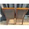 Image 4 : 2 x Leather-Style Wooden Banquet Chairs