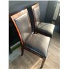 Image 2 : 2 x Leather-Style Wooden Banquet Chairs