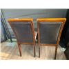 Image 4 : 2 x Leather-Style Wooden Banquet Chairs