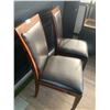 Image 3 : 2 x Leather-Style Wooden Banquet Chairs