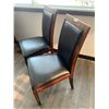 Image 3 : 2 x Leather-Style Wooden Banquet Chairs