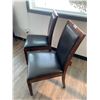 Image 2 : 2 x Leather-Style Wooden Banquet Chairs