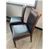 Image 3 : 2 x Leather-Style Wooden Banquet Chairs