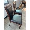 Image 4 : 2 x Leather-Style Wooden Banquet Chairs
