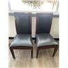 Image 1 : 2 x Leather-Style Wooden Banquet Chairs