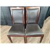 Image 1 : 2 x Leather-Style Wooden Banquet Chairs