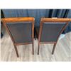 Image 2 : 2 x Leather-Style Wooden Banquet Chairs