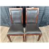 Image 1 : 2 x Leather-Style Wooden Banquet Chairs