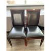 Image 1 : 2 x Leather-Style Wooden Banquet Chairs