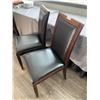 Image 2 : 2 x Leather-Style Wooden Banquet Chairs