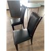 Image 3 : 2 x Leather-Style High-Backed Wooden Banquet Chairs