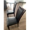 Image 2 : 2 x Leather-Style High-Backed Wooden Banquet Chairs