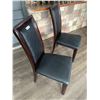 Image 2 : 2 x Leather-Style High-Backed Wooden Banquet Chairs