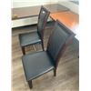 Image 2 : 2 x Leather-Style High-Backed Wooden Banquet Chairs