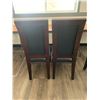 Image 4 : 2 x Leather-Style High-Backed Wooden Banquet Chairs