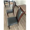 Image 3 : 2 x Leather-Style High-Backed Wooden Banquet Chairs
