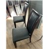 Image 2 : 2 x Leather-Style High-Backed Wooden Banquet Chairs