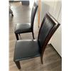 Image 4 : 2 x Leather-Style High-Backed Wooden Banquet Chairs
