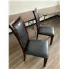 Image 2 : 2 x Leather-Style High-Backed Wooden Banquet Chairs