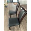 Image 2 : 2 x Leather-Style High-Backed Wooden Banquet Chairs