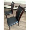 Image 3 : 2 x Leather-Style High-Backed Wooden Banquet Chairs
