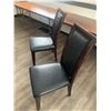 Image 2 : 2 x Leather-Style High-Backed Wooden Banquet Chairs