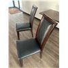Image 3 : 2 x Leather-Style High-Backed Wooden Banquet Chairs