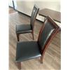 Image 2 : 2 x Leather-Style High-Backed Wooden Banquet Chairs