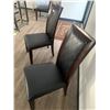 Image 2 : 2 x Leather-Style High-Backed Wooden Banquet Chairs