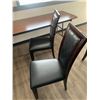 Image 2 : 2 x Leather-Style High-Backed Wooden Banquet Chairs