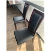 Image 2 : 2 x Leather-Style High-Backed Wooden Banquet Chairs