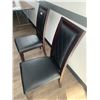 Image 2 : 2 x Leather-Style High-Backed Wooden Banquet Chairs