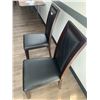 Image 2 : 2 x Leather-Style High-Backed Wooden Banquet Chairs