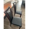 Image 2 : 2 x Leather-Style High-Backed Wooden Banquet Chairs