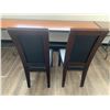 Image 4 : 2 x Leather-Style High-Backed Wooden Banquet Chairs