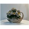 Image 1 : Ceramic Swan with Floral Arrangment