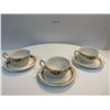 Image 1 : Three Matching Grindley, England Floral Tea-cups and Saucers