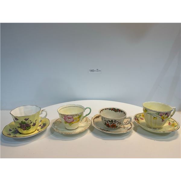 Assorted Tea-Cups and Saucers