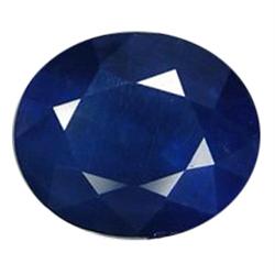1.67ct Natural Royal Blue Ceylon Sapphire Oval Facet HEATED ONLY (GEM-18935)