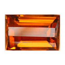 48.00ct Baguette Cut Madeira Orange Citrine FLAWLESS (GEM-18480)