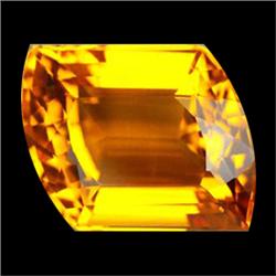 30.10ct  Luminous Golden Yellow Fancy Cut Citrine FLAWLESS Appraisal Estimate $602 (GEM-15658)